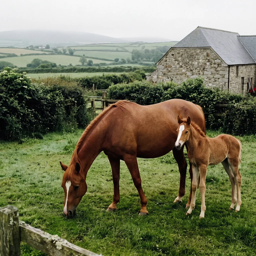 Élevage de chevaux au Romain Chabrié, Saint-Auvent